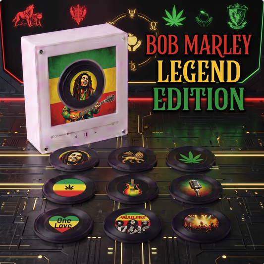 Echofy™ Bob Marley Inspired Customizable Magnetic Record Player
