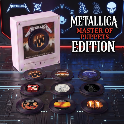 Echofy™ Metallica Inspired Customizable Magnetic Record Player
